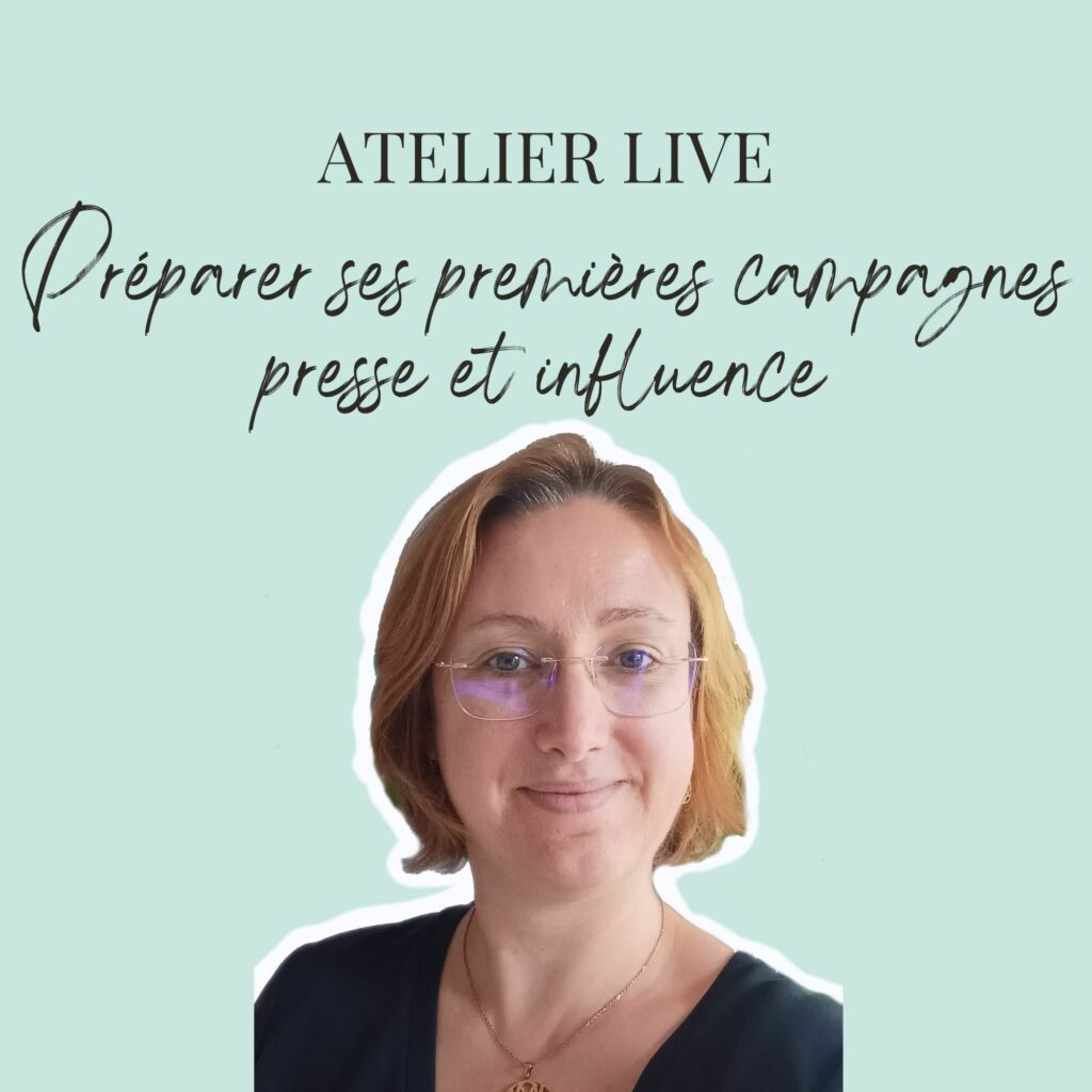 Préparer ses premières campagnes de relations presse et influence - Atelier live
