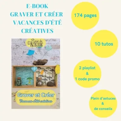 E-Book Graver et Créer Vacances créatives - Rose de Biboun