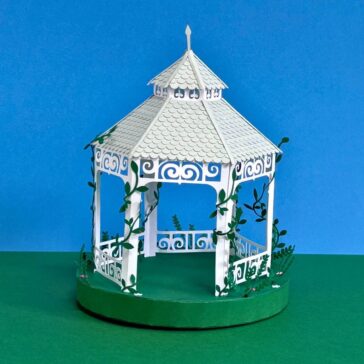 Kit créatif en papier : le kiosque fleuri - Bulles imaginaires