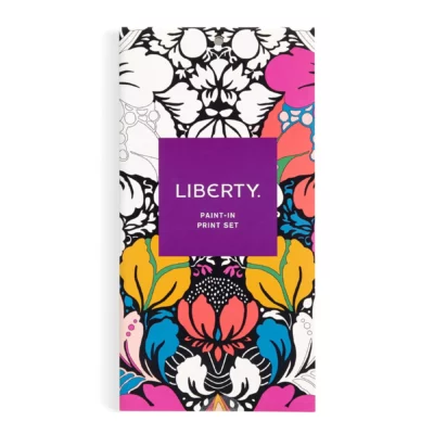 Coffret de 6 cartes postales à peindre Liberty - Motif Personnel