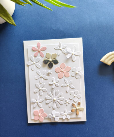 Carte champ de fleurs