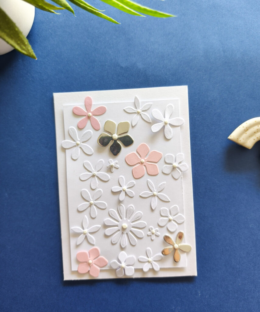 Carte champ de fleurs