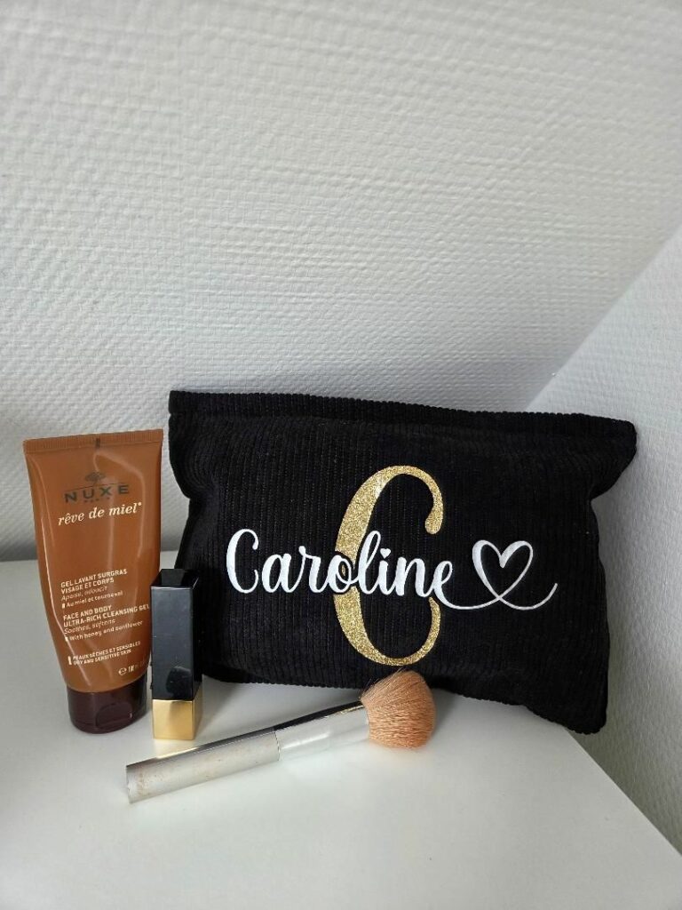 Trousse noire à personnaliser - Bulle de scrap