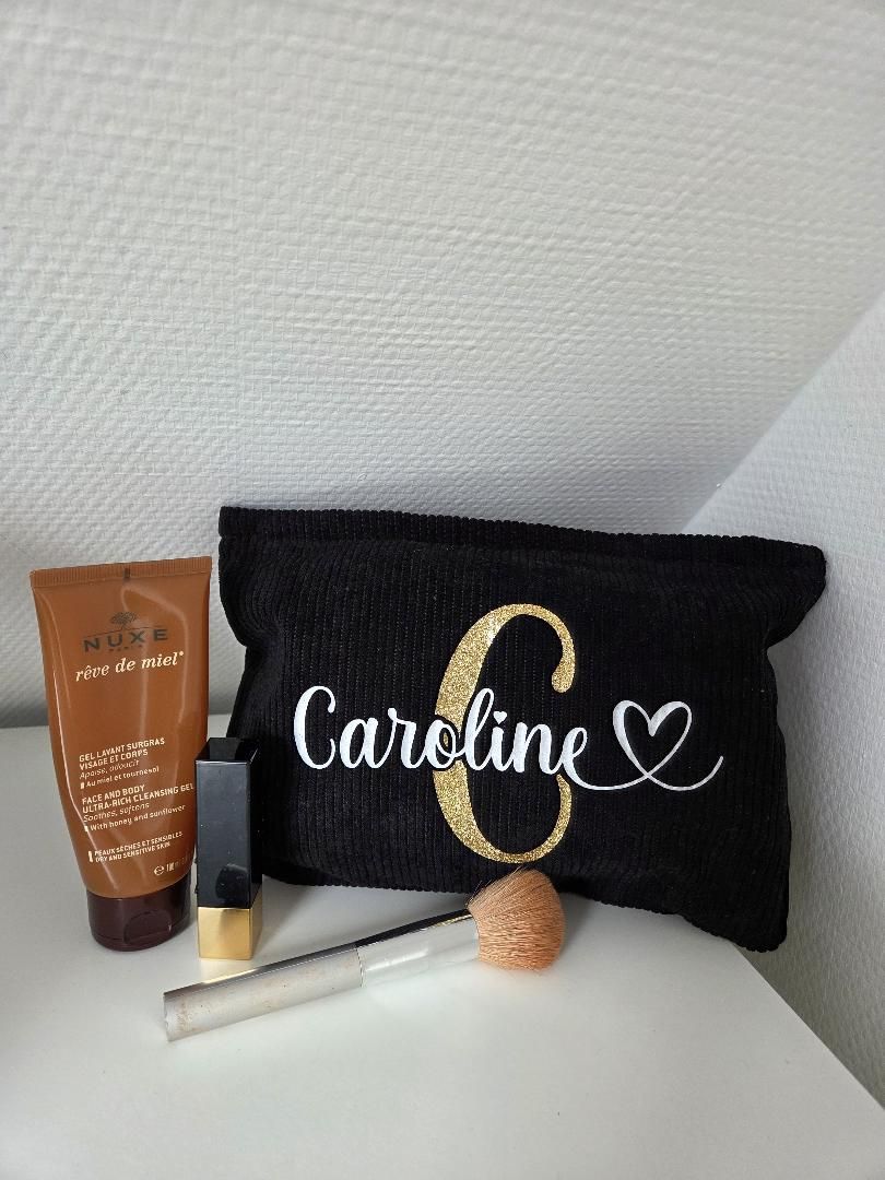 Trousse noire à personnaliser - Bulle de scrap