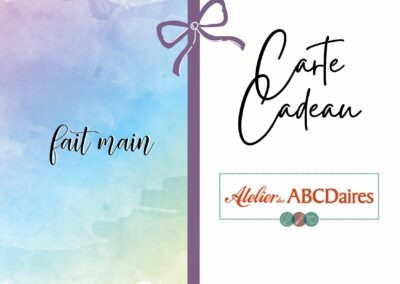 Carte cadeau 30 € chez Atelier des ABCDaires
