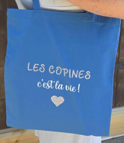 Tote bag "Les copines c'est la vie !"- Bulle de scrap
